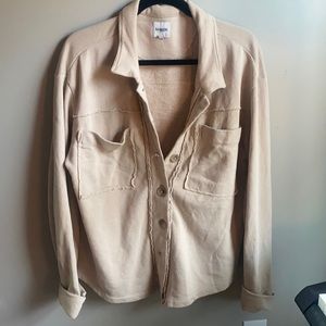Kensie Jeans Beige Shacket